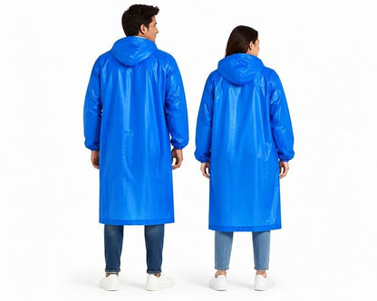 MERPHIN Unisex Waterproof Hooded Raincoat with Full Sleeves ( Pack of 1 )